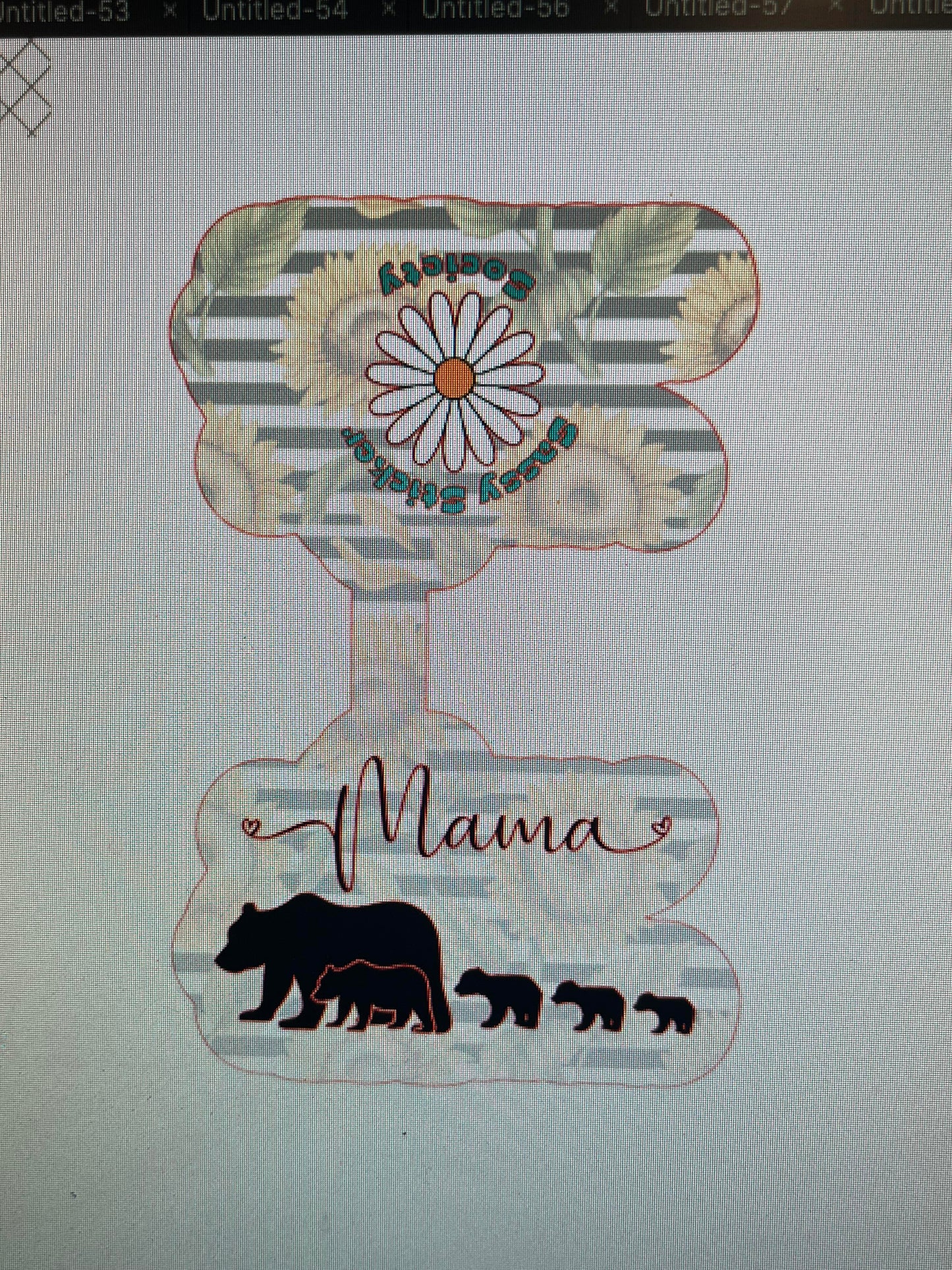 Mama Bear & Cubs Magnetic Bookmark
