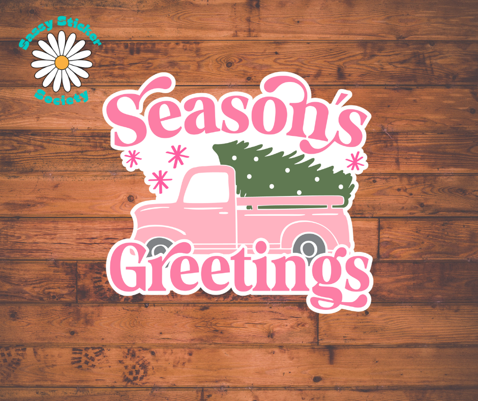 Season's Greetings - Little Pink Truck