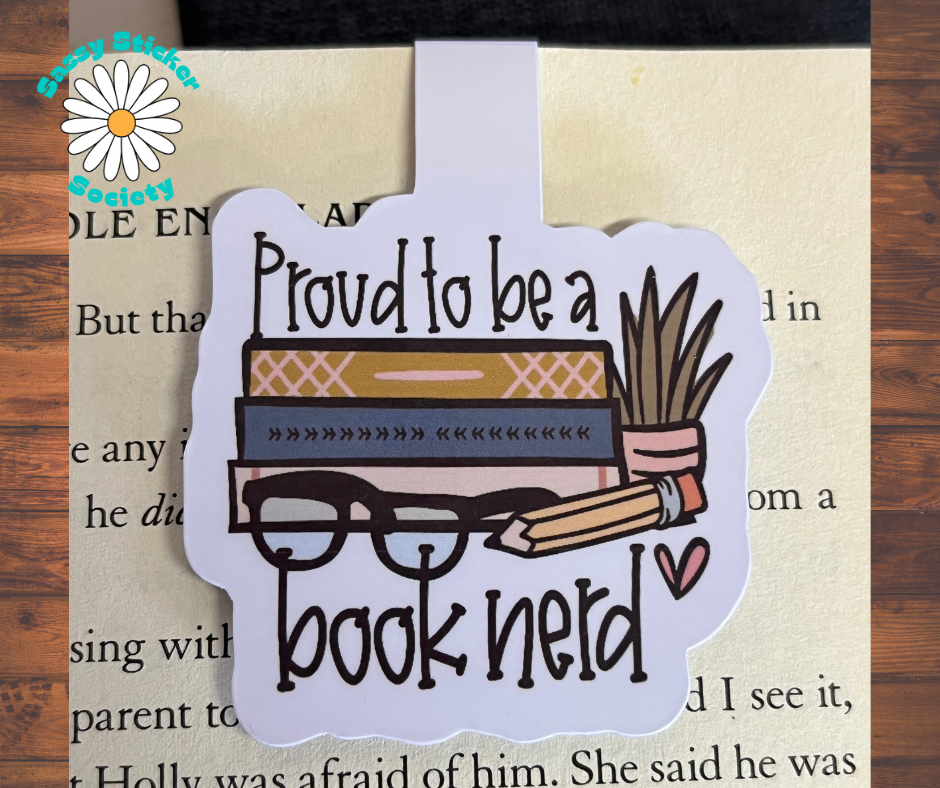 Proud To Be A Book Nerd Magnetic Bookmark
