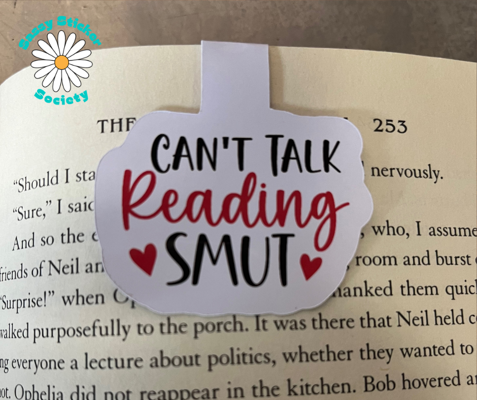 Can't Talk Reading Smut Magnetic Bookmark