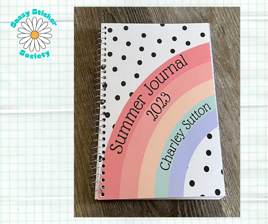 Summer Journal Rainbow Notebook