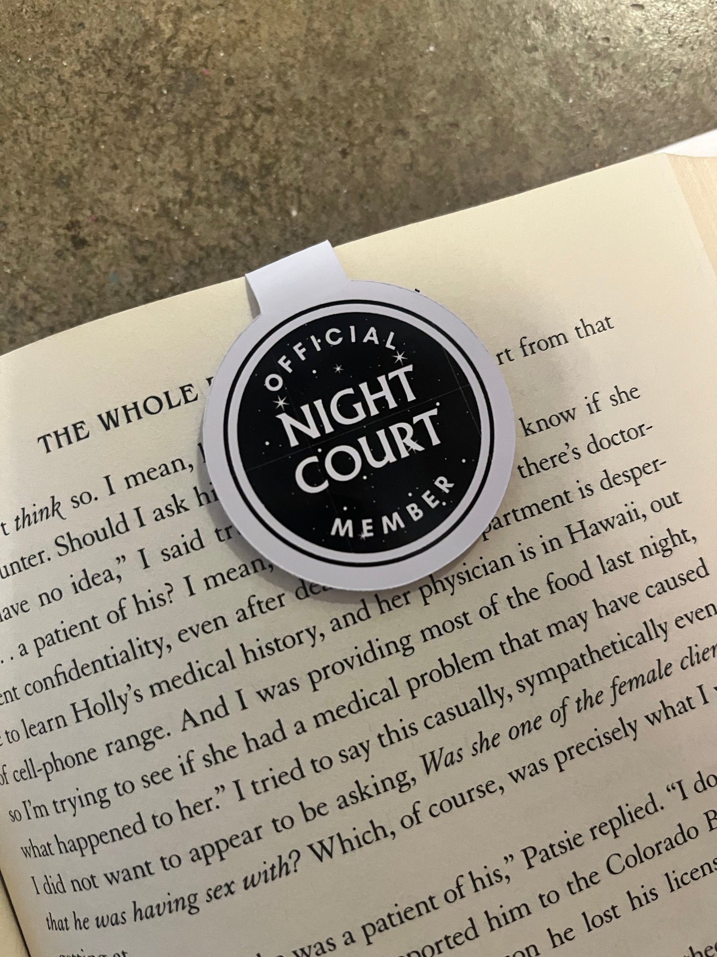 ACOTAR Official Night Court Member Magnetic Bookmark