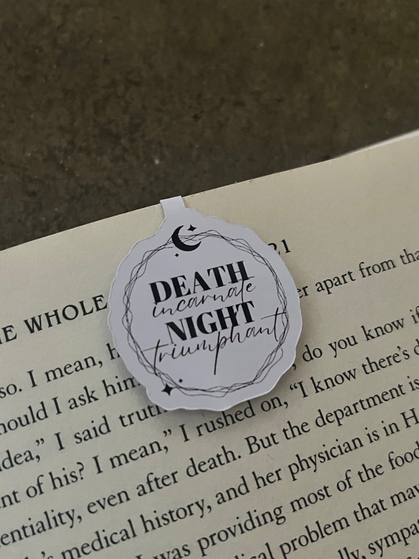 ACOTAR Death Incarnate, Night Triumphant Magnetic Bookmark
