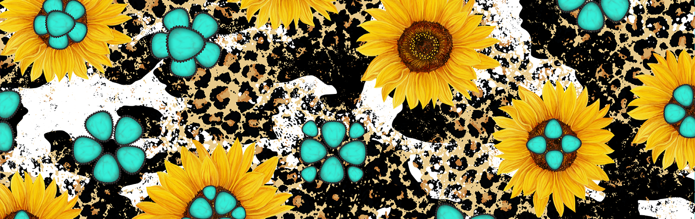 Sunflowers & Turquoise Pen