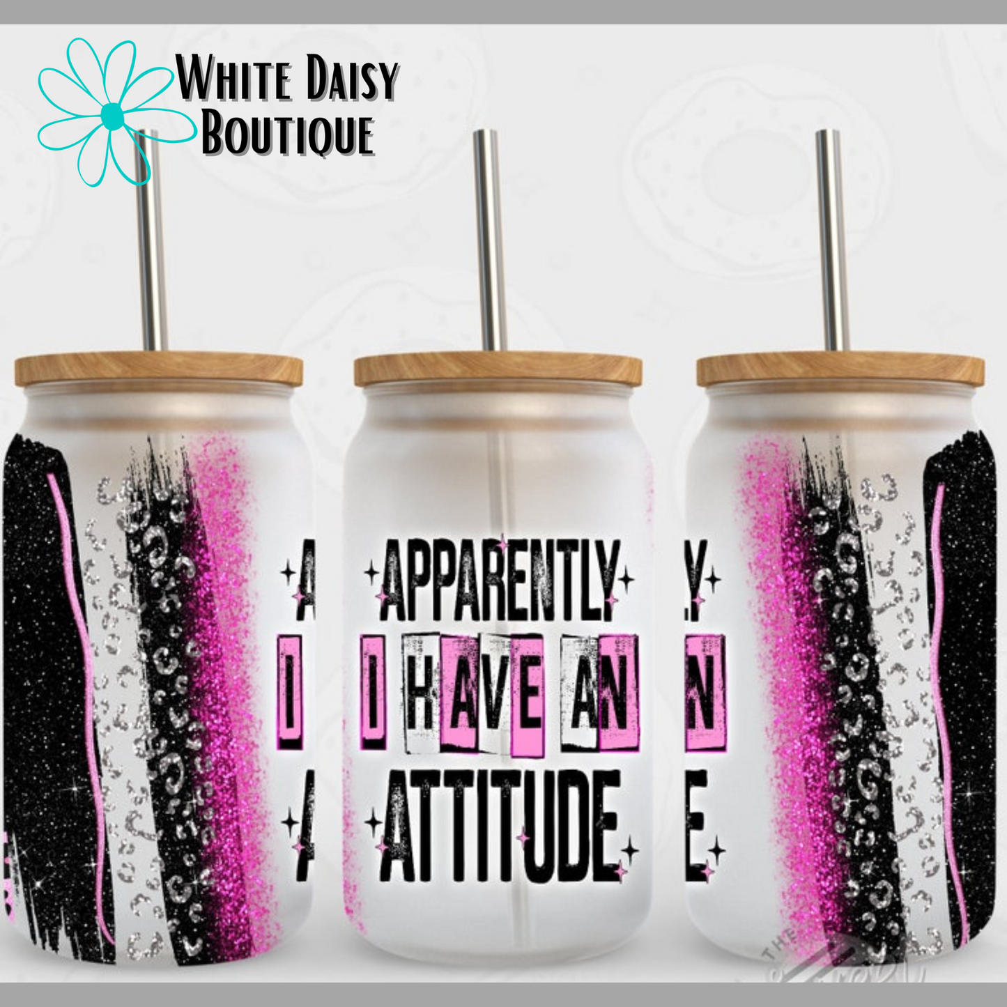 Apparently I Have An Attitude- 16 oz Libbey Glass